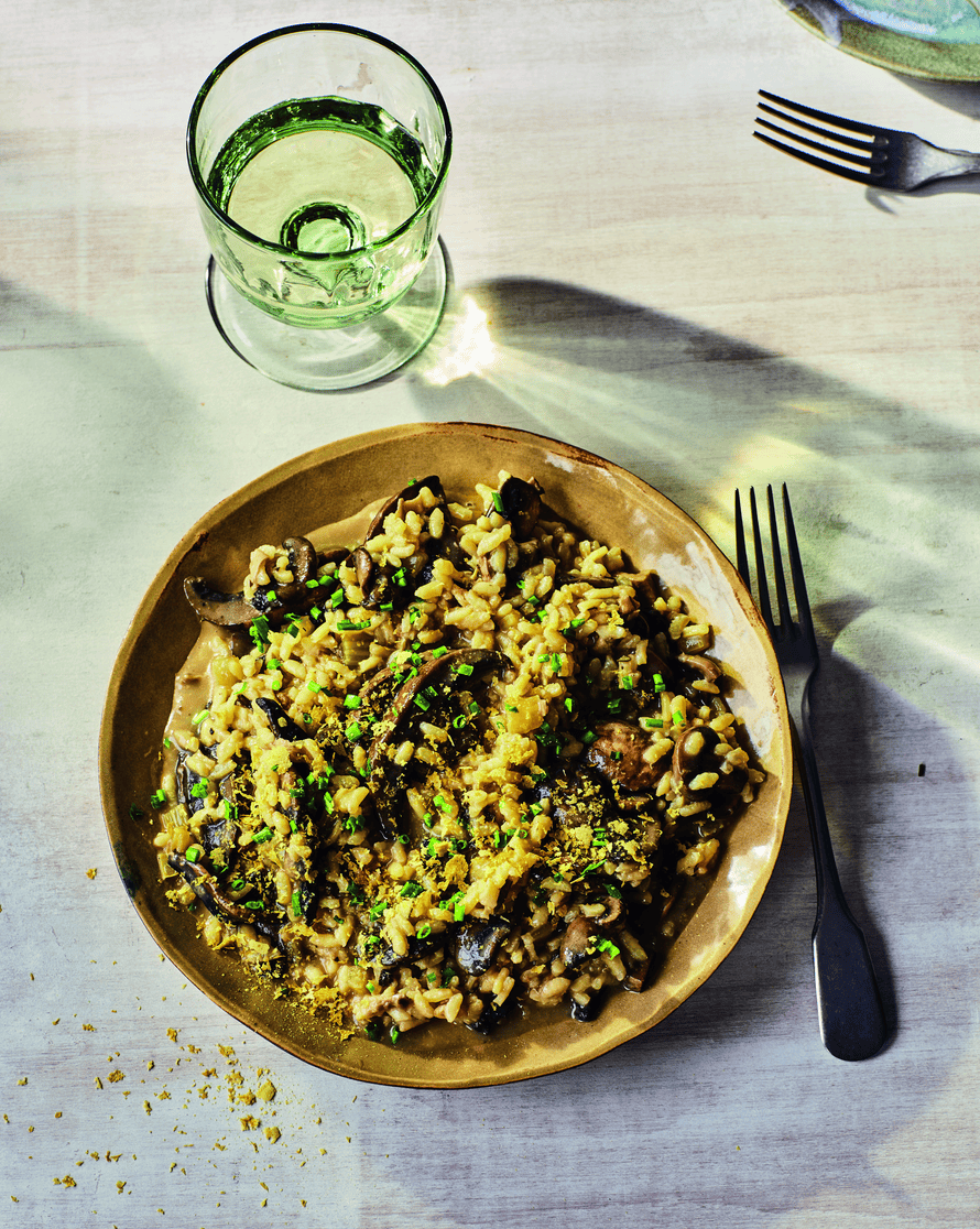 BOSH! mushroom and nooch (nutritional yeast) risotto.