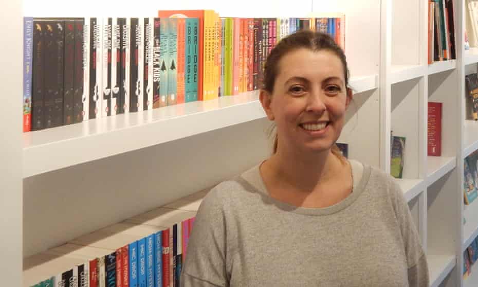 Owner Jenny McCann in Bear Bookshop, a children’s bookshop in Bearwood, West Midlands.