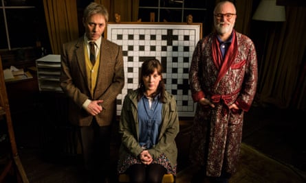 There was an Everyman link to the BBC2 Inside No 9 episode The Riddle Of The Sphinx, which starred, from left, Reece Shearsmith, Alexandra Roach and Steve Pemberton.