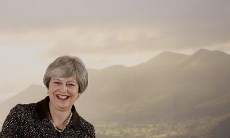 British prime minister, Theresa May, at the launch of her 25-year environment plan in London this month. 