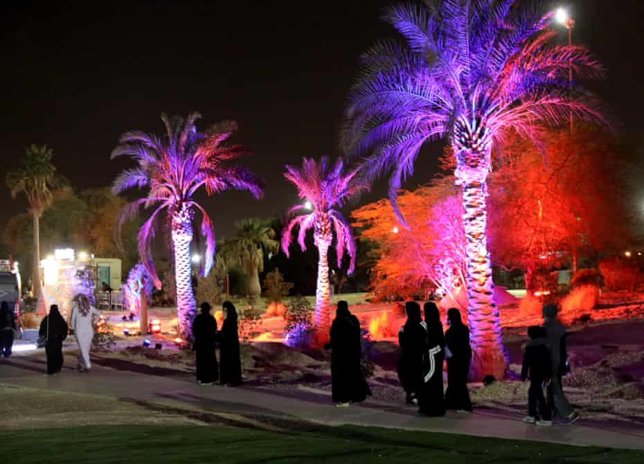 Saudis at the country's first jazz festival