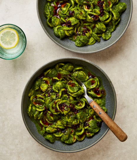 Meera Sodha's miso butter greens pasta.