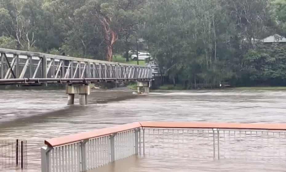 A flooded river in NSW