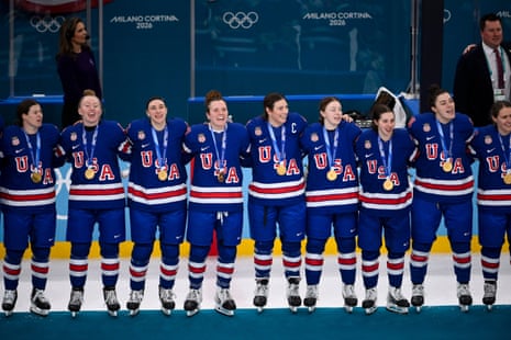 US women’s hockey team in Milan, Italy, on 19 Feb 2026.
