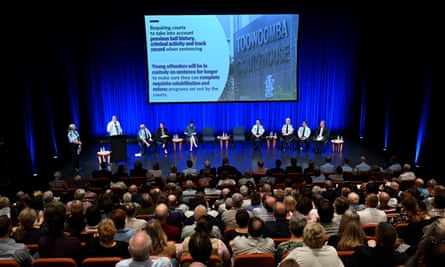 A youth crime community forum in Toowoomba.