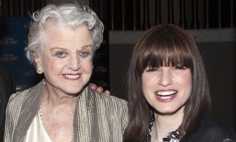Angela Lansbury and Jemima Rooper at the press-night party for Blithe Spirit in London in 2014.