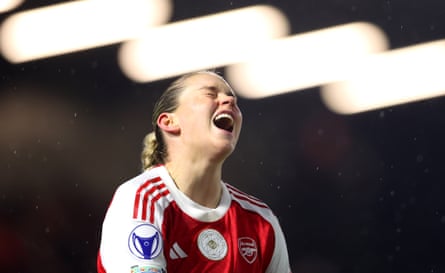 Alessia Russo shows her emotion after scoring