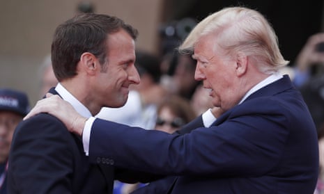 Emmanuel Macron and Donald Trump in June.