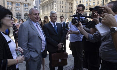 Lev Parnas outside court on Wednesday.