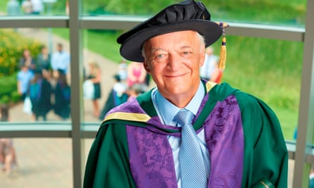 Clive Emsley receiving an honorary doctorate at Edge Hill University, 2016
