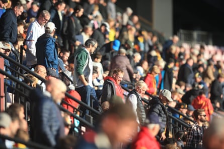 Watford fans leave early as their side crumbles at home to Burnley.