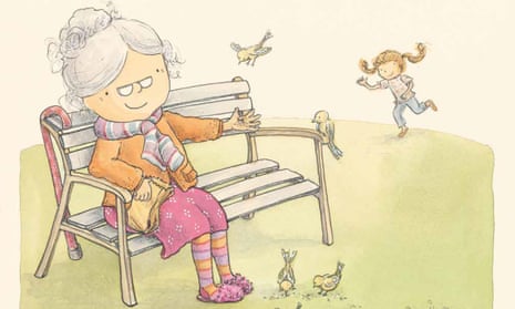 An illustrations from Grandma Forgets by Paul Russell and Nicky Johnston.