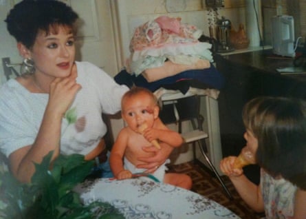 Tracey Dee, ex-wife of crime writer Christopher Berry-Dee, with their daughters Sasha and Zoe as a baby and toddler