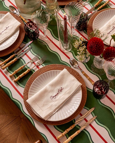 A Christmas tablescape