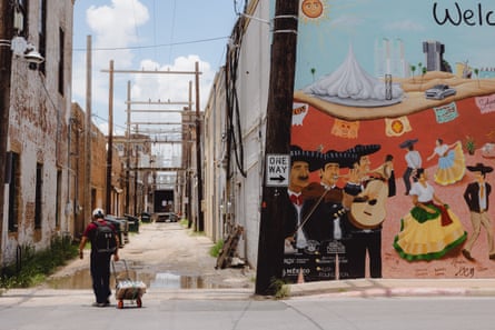 street view featuring a mural in Brownsville