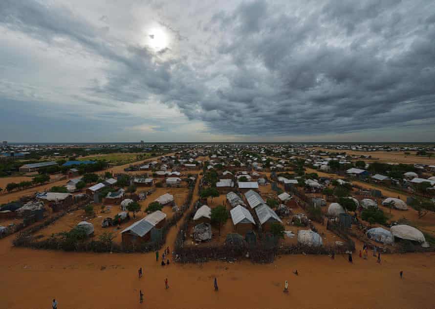 Aerial view of the eastern part of the Dadaab refugee camp.