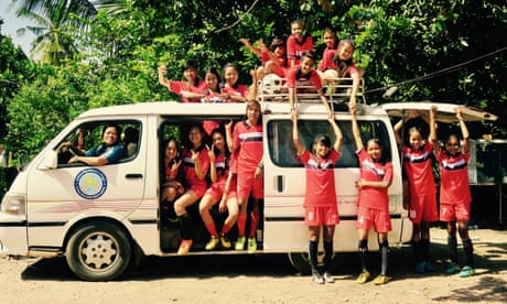 LSC 01 Group Van Still from Tommasso Colognese documentary : Document Our History Now LSC_01: Van "Pa Vann" Sovann and players in the team van. (Credit © Tommaso Colognese) . - Queer footballers in Cambodia