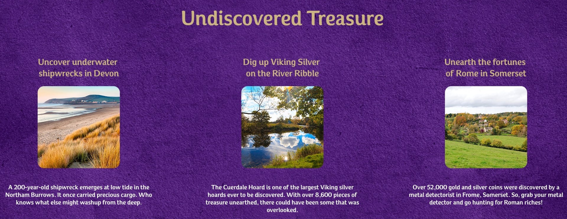 Cadbury's Treasure Island campaign focuses on Devon, Somerset and the River Ribble.