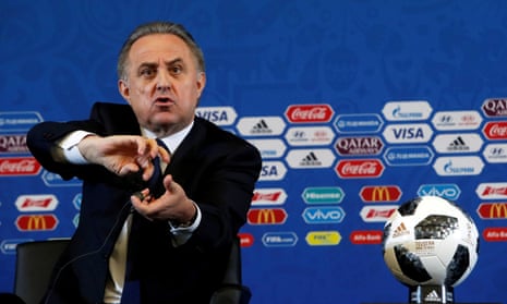 Vitaly Mutko, the head of Russia’s Football Association, addresses the media ahead of Friday’s World Cup draw in Moscow