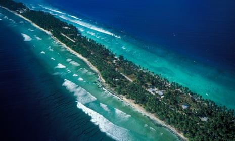 Majuro Island, the capital of the Marshall Islands.
