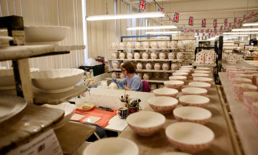 Pottery factory in Stoke, a leave constituency. Ceramics would face steep tariffs under WTO rules.