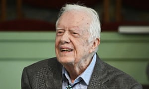 Former US president Jimmy Carter was hospitalized for treatment of a urinary tract infection.