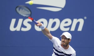 Andy Murray serves to Yoshihito Nishioka.