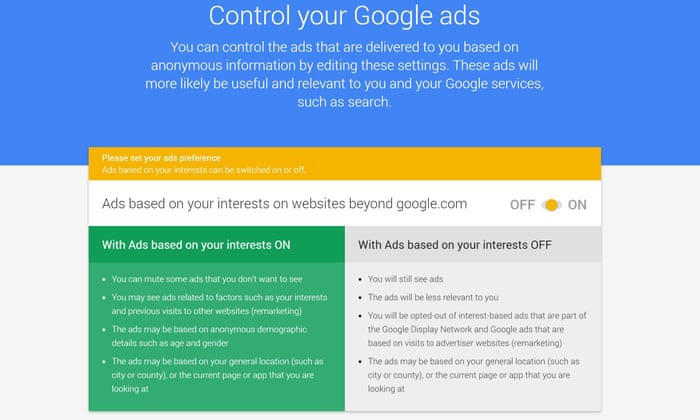 Google S My Activity Reveals Just How Much It Knows About You Technology The Guardian