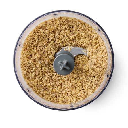 chestnuts blitzed in a food processor