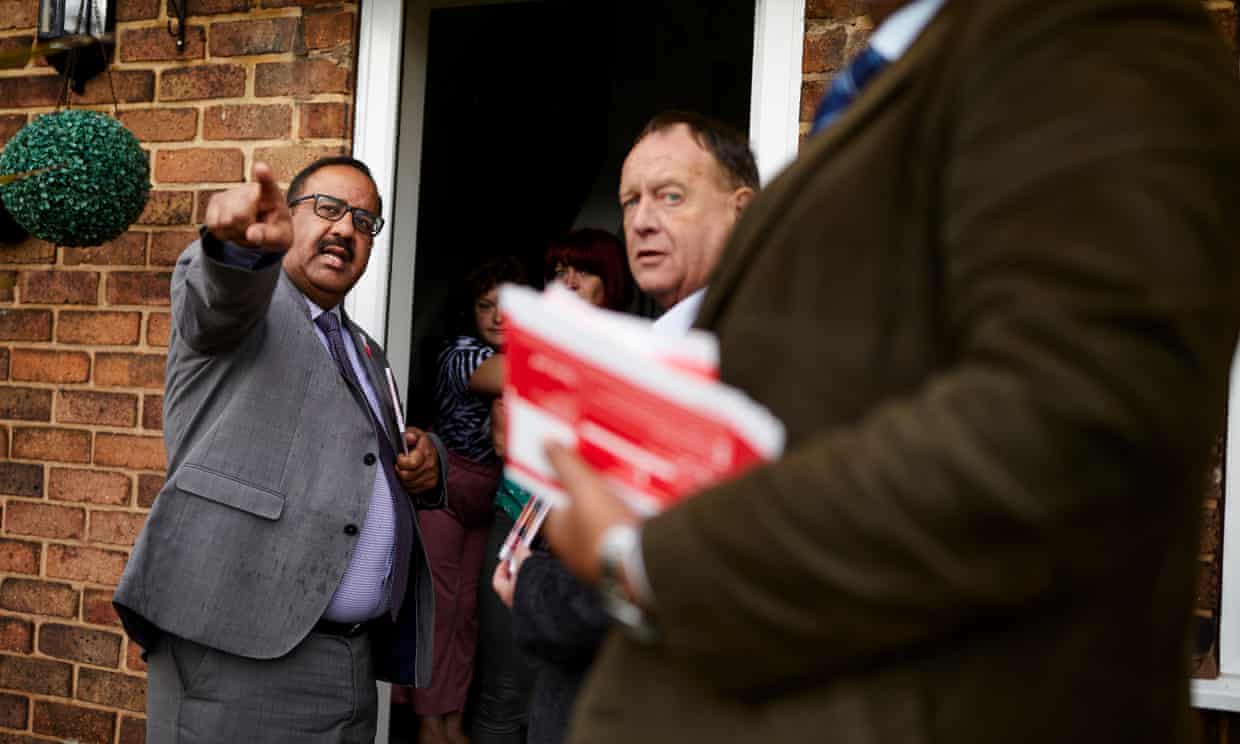 Councillor Mohammed Pervez (left) from the Labour party in Stoke