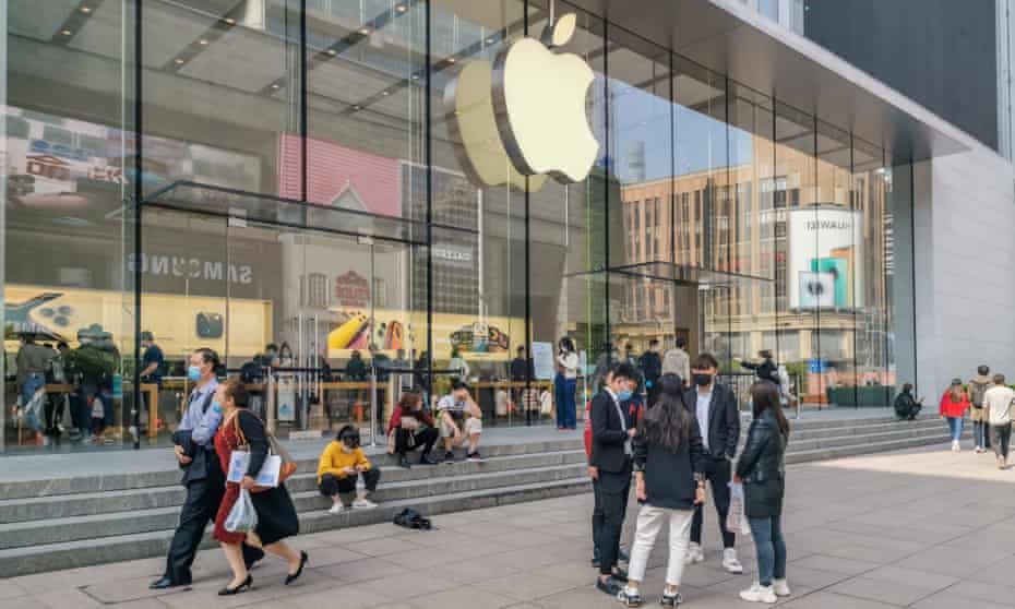 An Apple store in Shanghai. The company has drawn criticism for its perceived closeness to Chinese authorities.
