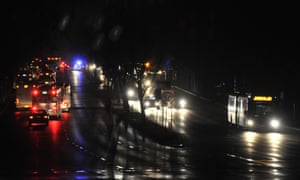 Traffic in total darkness around the CBD in Adelaide after the power network stopped working