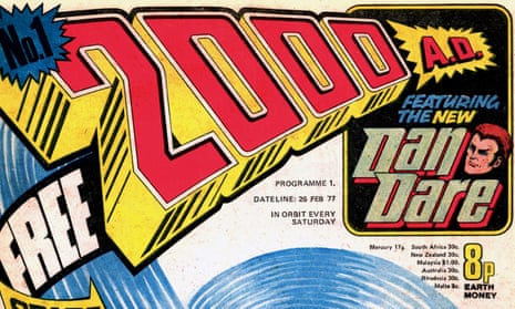 Blast off … the masthead of the first 2000AD.