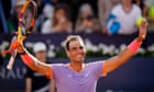 Rafael Nadal makes winning return in first round at Barcelona Open