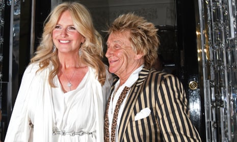 Penny Lancaster and Rod Stewart.