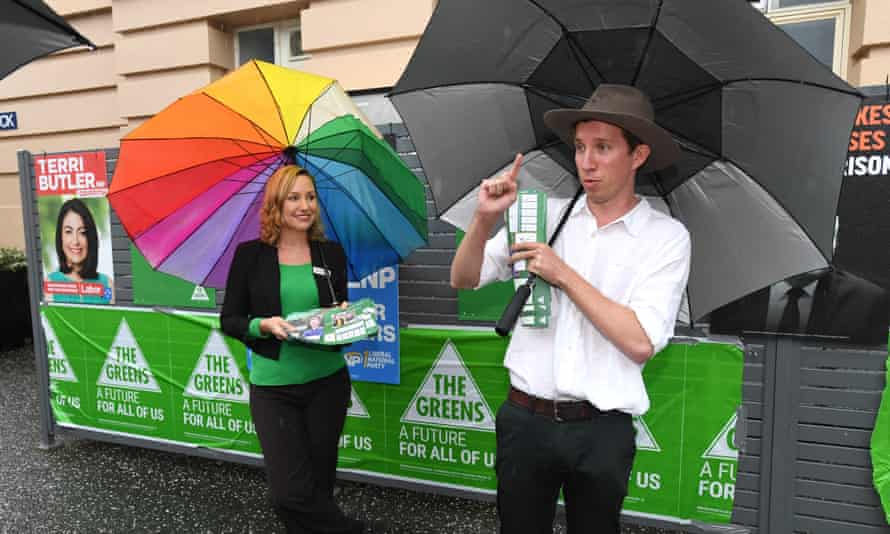 Larissa Waters (left) and Max Chandler-Mather.
