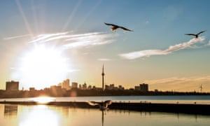 Sunrise over Toronto.