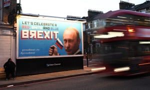 Brexit billboard in north London