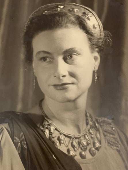 The then Eilidh McNab in costume for a performance of Dido and Aeneas in the early 1950s