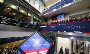 Aston Martin is floated on the London Stock Exchange earlier this week.