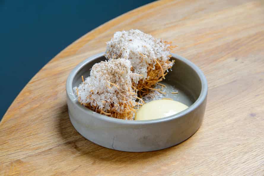 “Furious Shredded Wheat’: The 24-month parmesan croquettes at Benoli, Norwich.