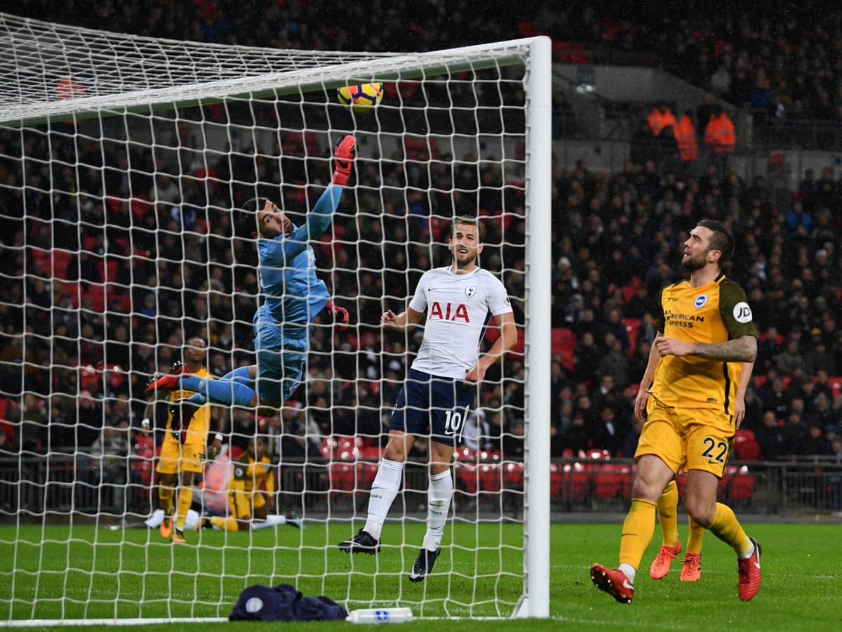 Serge Aurier S Slice Of Luck Helps Spurs To Victory Over Brighton And Into Top Four Football The Guardian