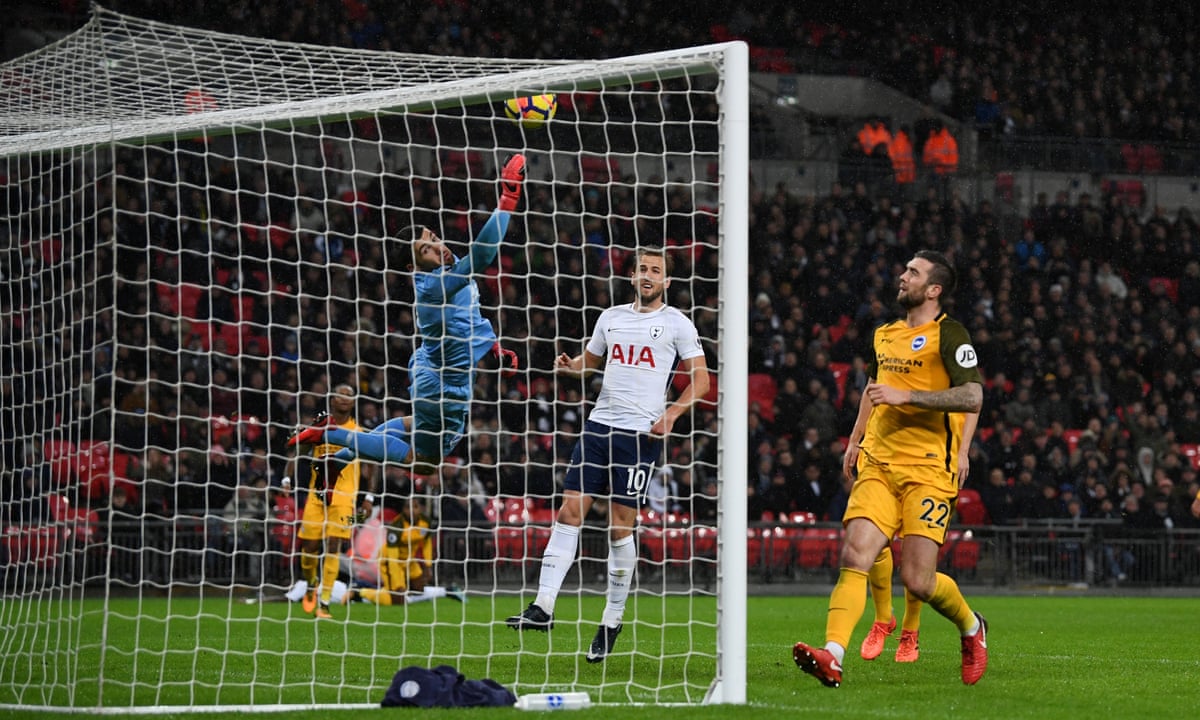 Serge Aurier S Slice Of Luck Helps Spurs To Victory Over Brighton And Into Top Four Football The Guardian