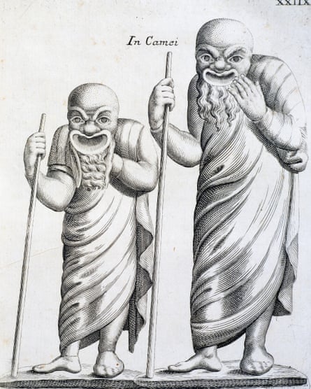 Ancient Roman clowns by Francesco De Ficoroni (1664-1747). Italy, 17th century. Venice, Casa Di Carlo Goldoni.