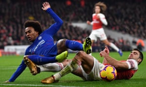 Chelsea will be defeated Willian by Arsenal defender Sead Kolasinac.