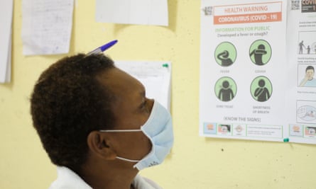 The head nurse at Warangoi Clinic, in East New Britain, PNG. PNG has limited its Covid-19 outbreak to just 11 cases.