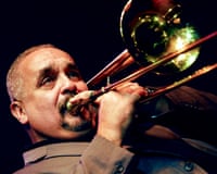 Willie Colón performing in 2012.