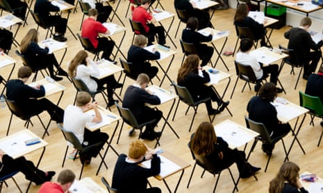 School students sit their GCSEs