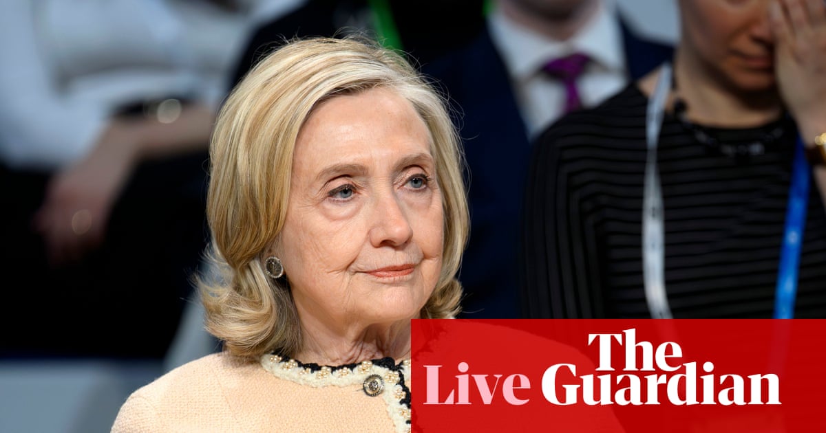 Hillary Clinton to testify in House Oversight Committee’s Epstein investigation – US politics live