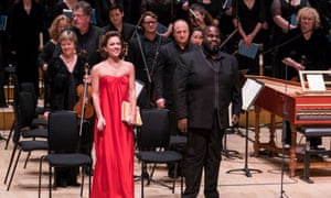 Mary Bevan and Reginald Mobley with the Academy of Ancient Music at the Barbican, December 2017.